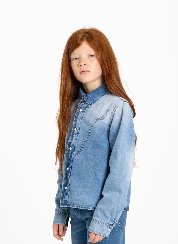 Hundred Pieces - Pauline Denim Hemd | Hellblau Denim