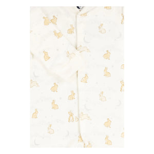 Sleepy Doe - Pyjama mit Hasenfüßen Bio-Baumwolle | Ecru