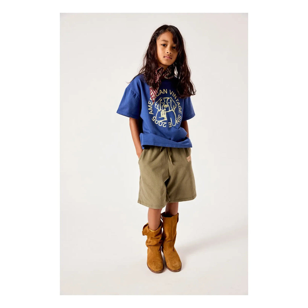 American Vintage - Fizvalley Hunde-T-Shirt | Blau