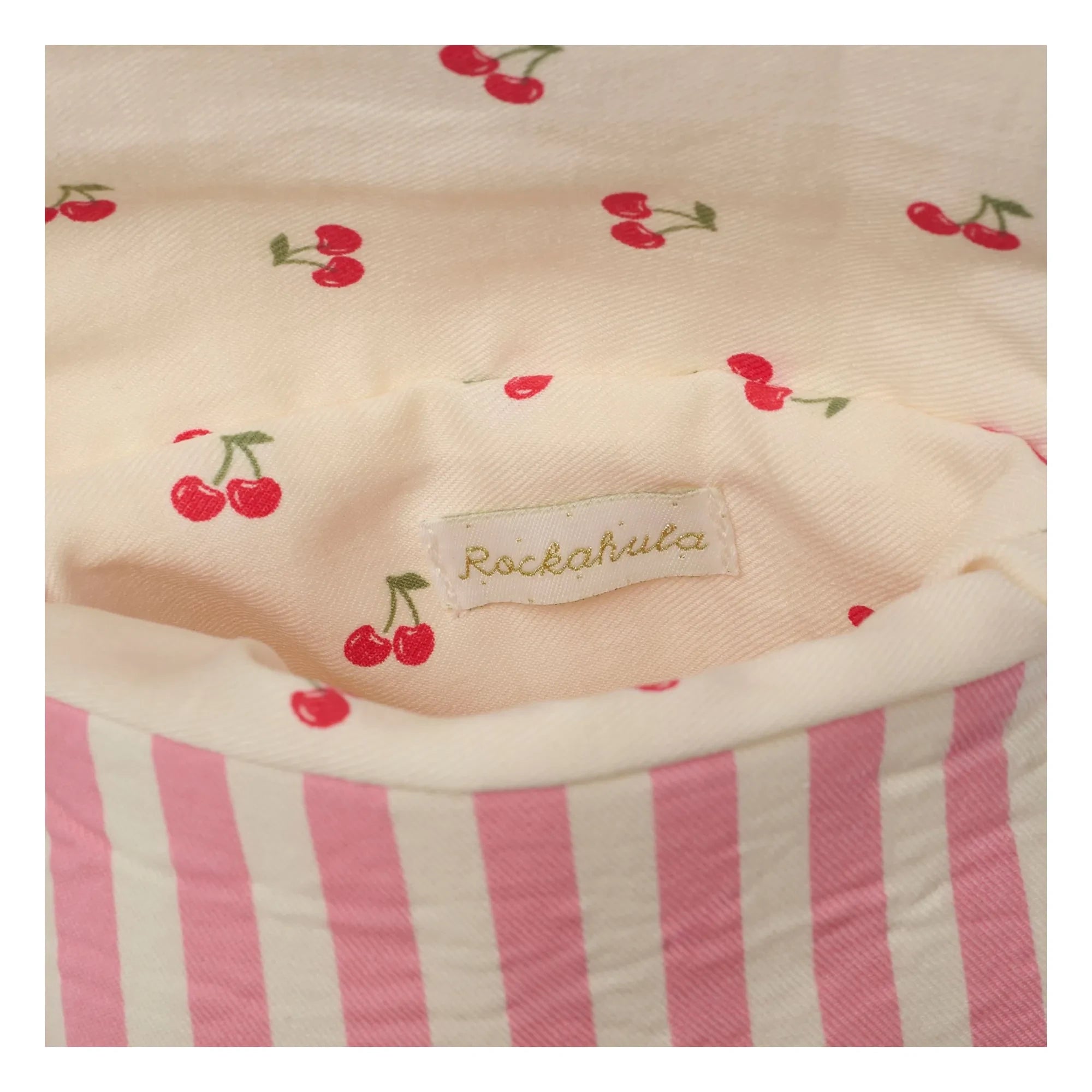Rockahula Kids - Gestreifte Feston-Tasche | Puderrosa