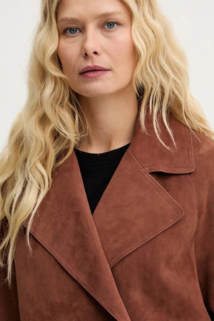 Weekend Max Mara kısa kadın süet SOSPIRO