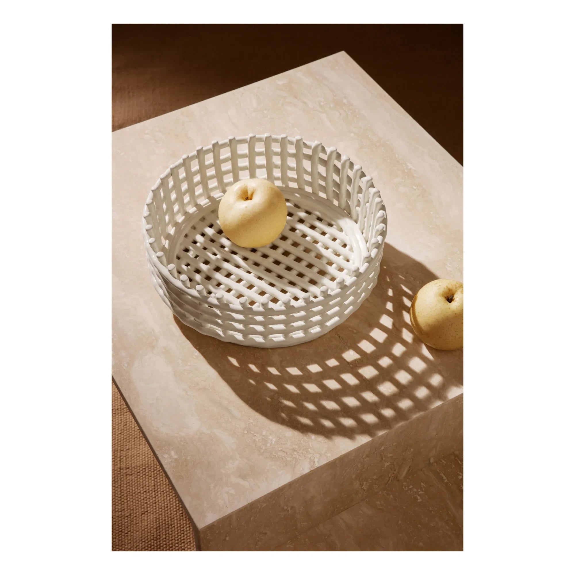 Ferm Living - Keramische Obstschale | Weiß