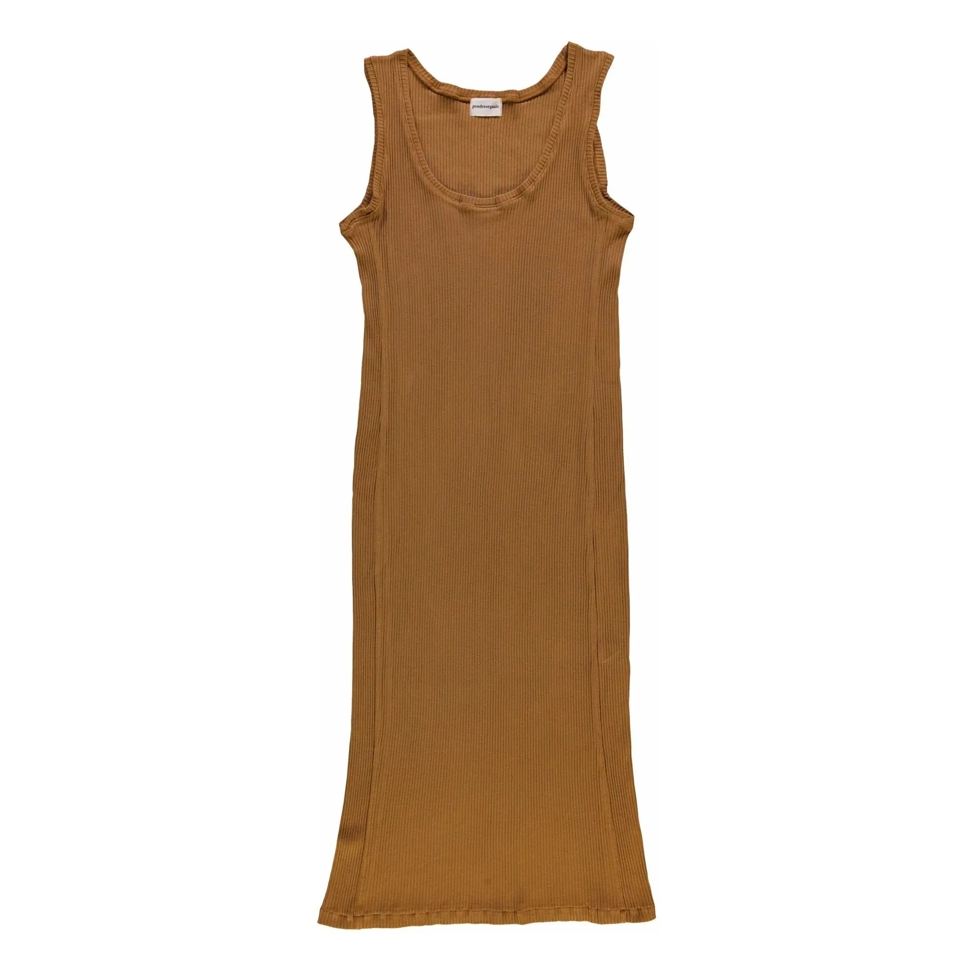 Poudre Organic - Geripptes Bohnenkleid - Damenkollektion | Braun