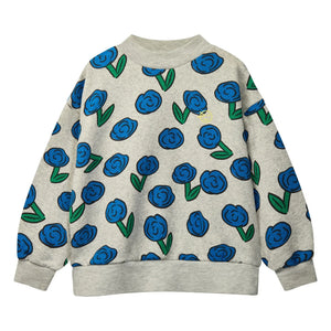Wynken - Sweatshirt Dancing Dahlia | Grau meliert