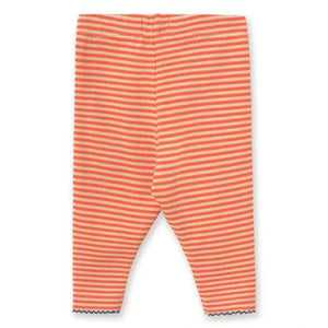 Tinycottons – Leggings aus Bio-Baumwolle mit Rippstrick und Streifen | Rot