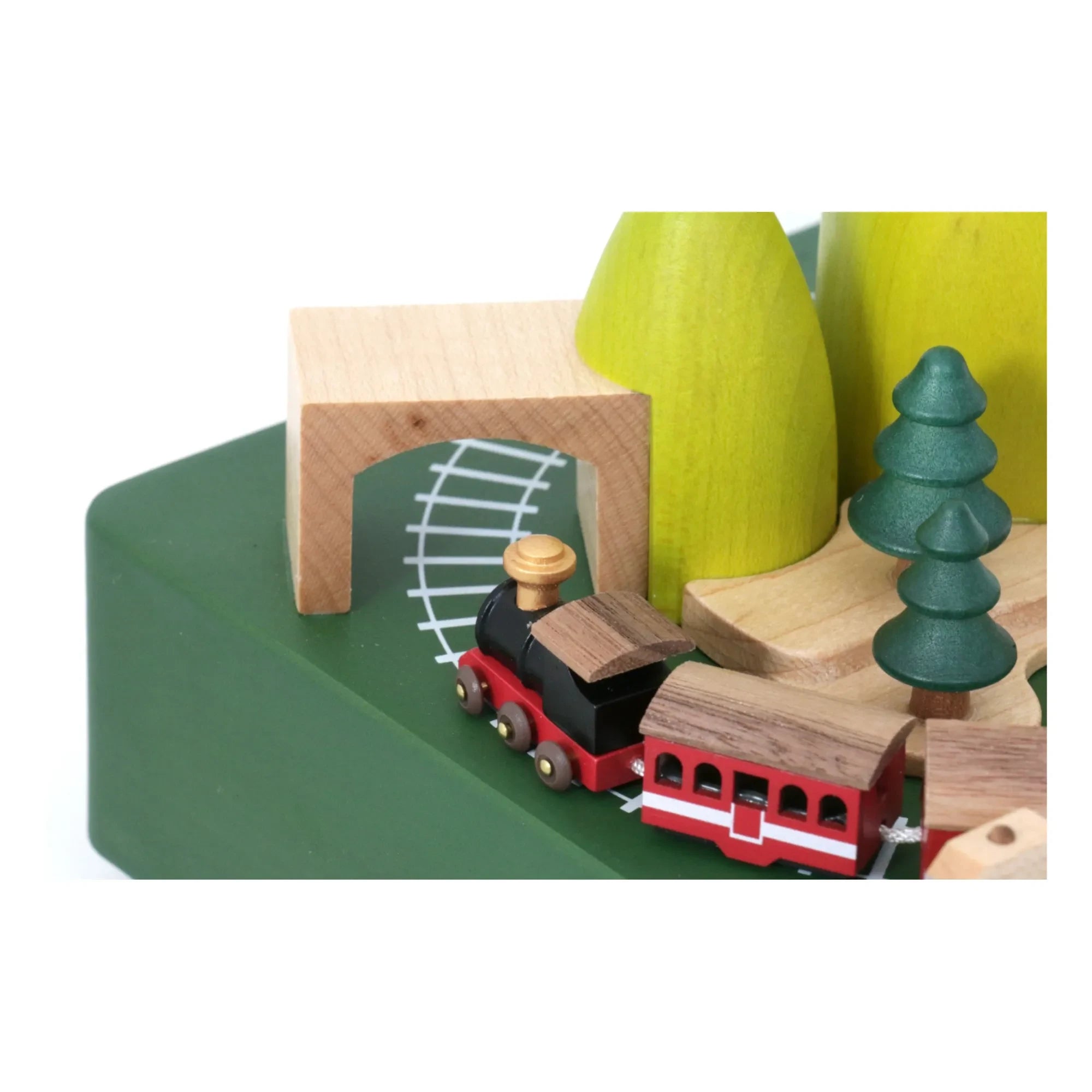 Wooderful life - Frühling Eisenbahn Spieluhr aus Holz
