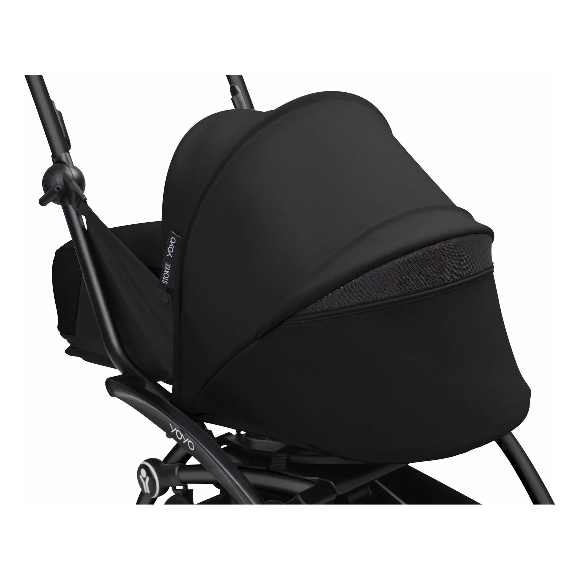 Stokke® - YOYO³ 0+ Neugeborenen-Kinderwagen Schwarzes Gestell | Schwarz