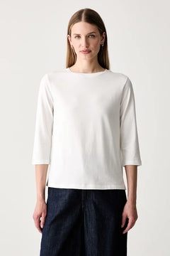 Weekend Max Mara uzun kollu kadın bluzu, pamuk ve elastanlı WKDMULTIA