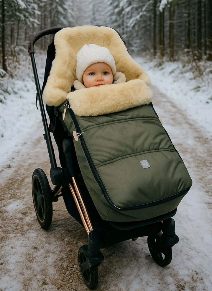 Kaiser - Dublas 2.0 universeller Lammfell-Fußsack | Khaki