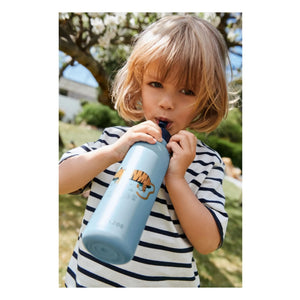 Liewood - Falk Trinkflasche - 500 ml | Tiger/Beach blau