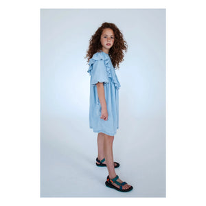Repose AMS - Tencel-Kleid mit Volants | Hellblau