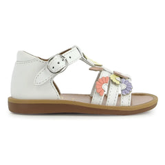 Pom d'Api - Poppy Multi Daisy Sandalen | Weiß