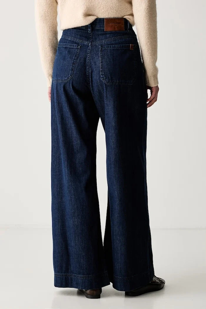 Weekend Max Mara wide leg kadın jean WKDVEGA