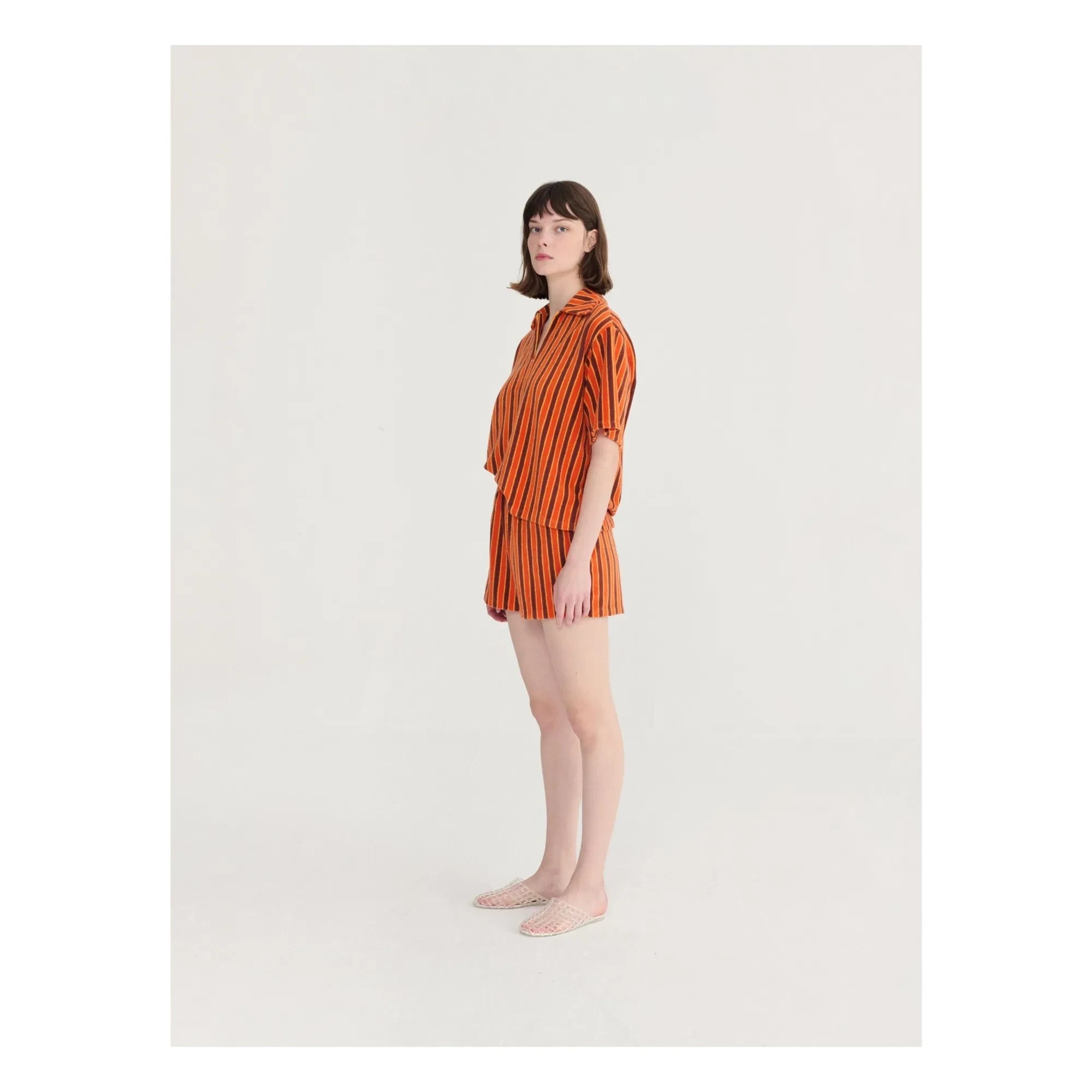 Bobo Choses - Frottee-Baumwollhemd | Camel