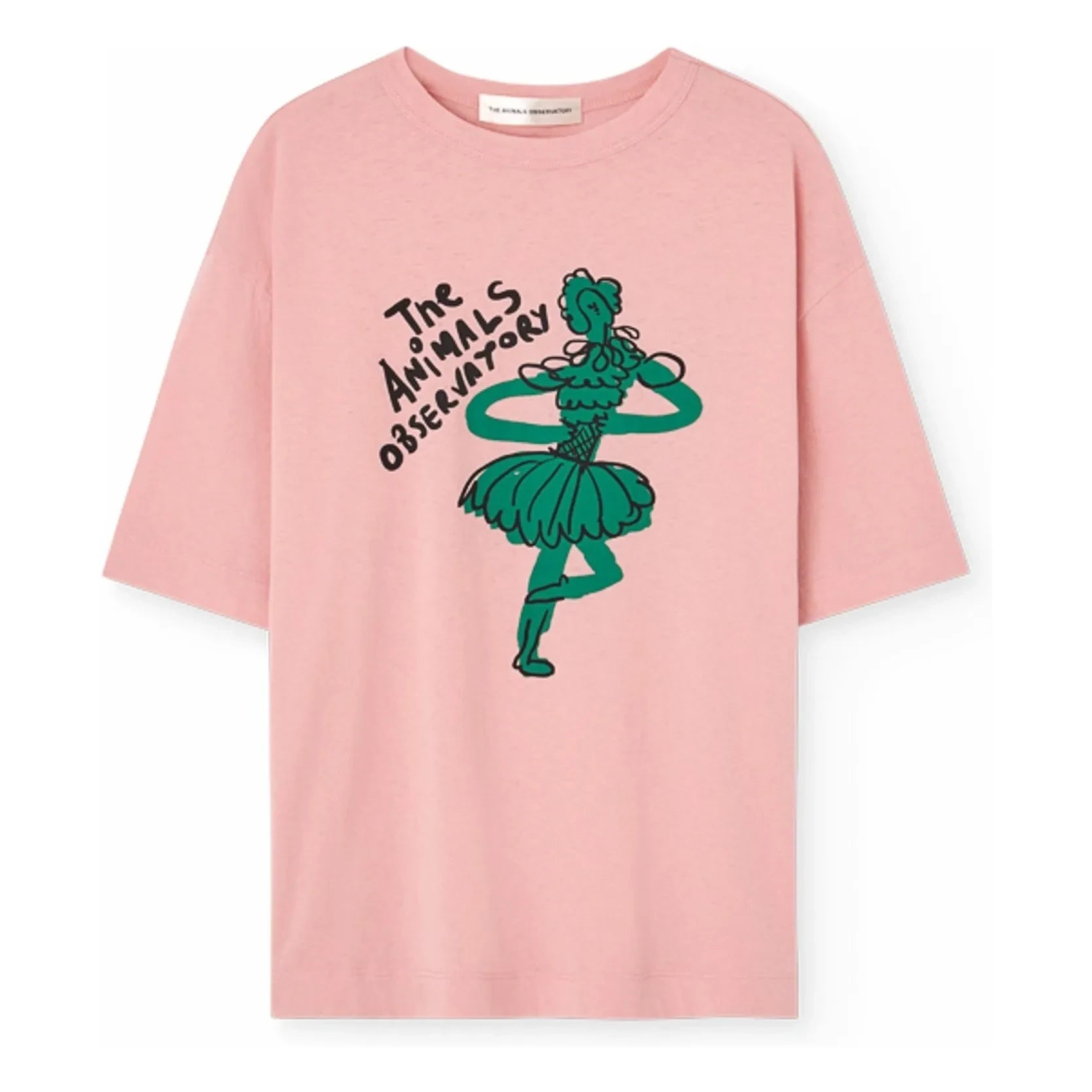 The Animals Observatory - Collie Danseuse Bio-Baumwoll T-Shirt | Rosa