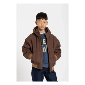 Hundred Pieces - Matte Kapuzenjacke | Braun