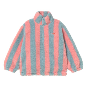 Tinycottons - Çizgili Sherpa Sweatshirt | Pembe