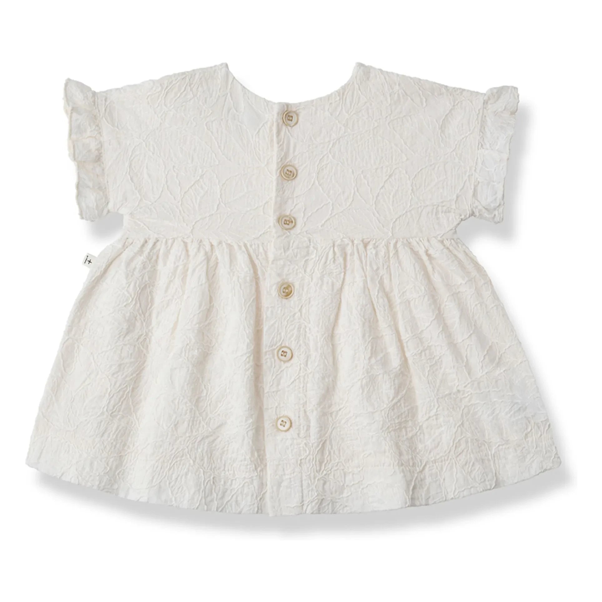 1+ in the family - Satuna besticktes Kleid | Weiß