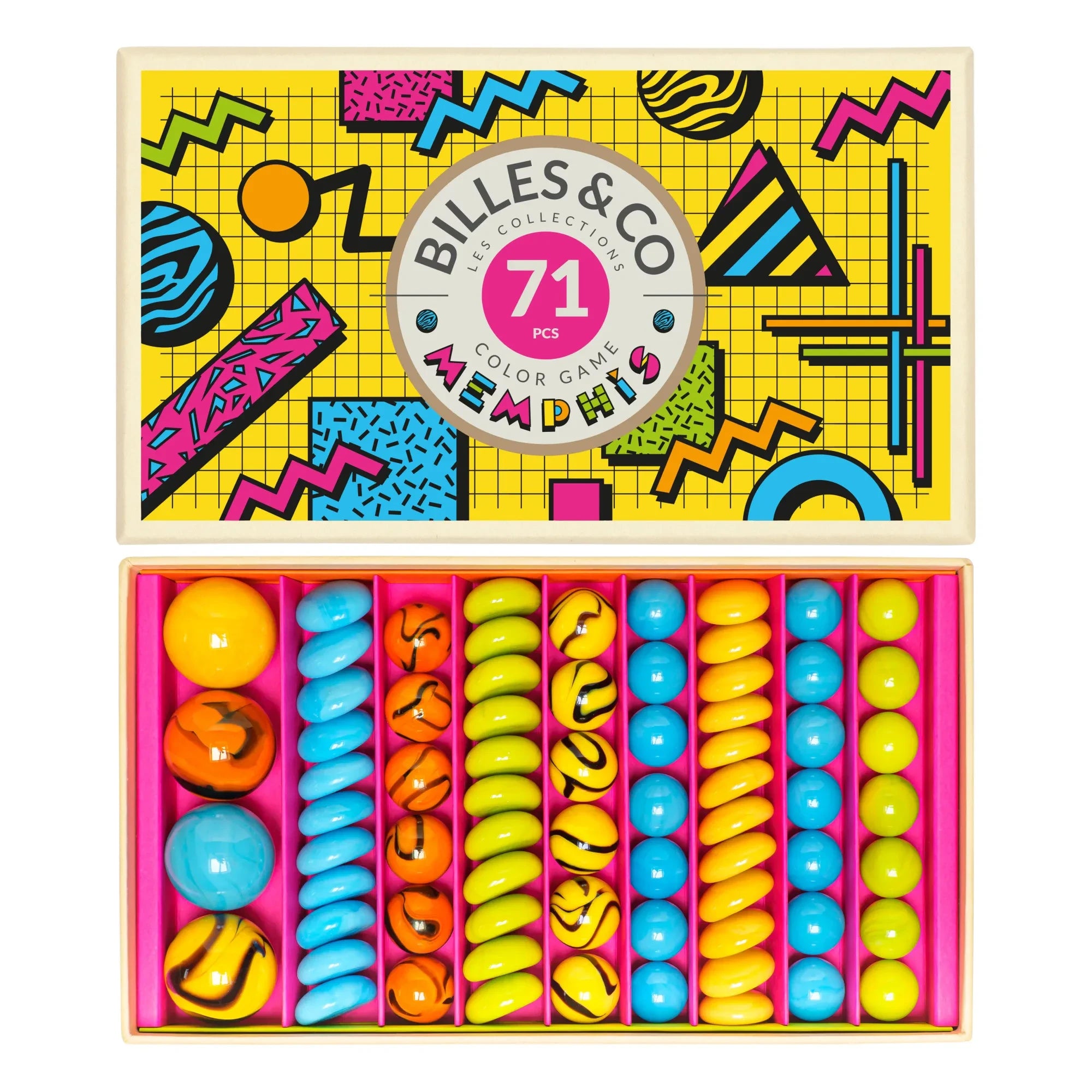 Billes & Co - Memphis 71-teilige Murmelbox