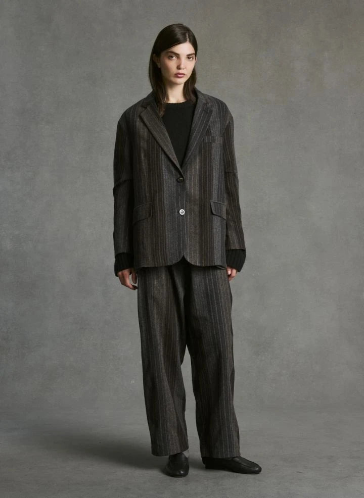 Hod - Karaba Gestreifter Blazer | Mavi