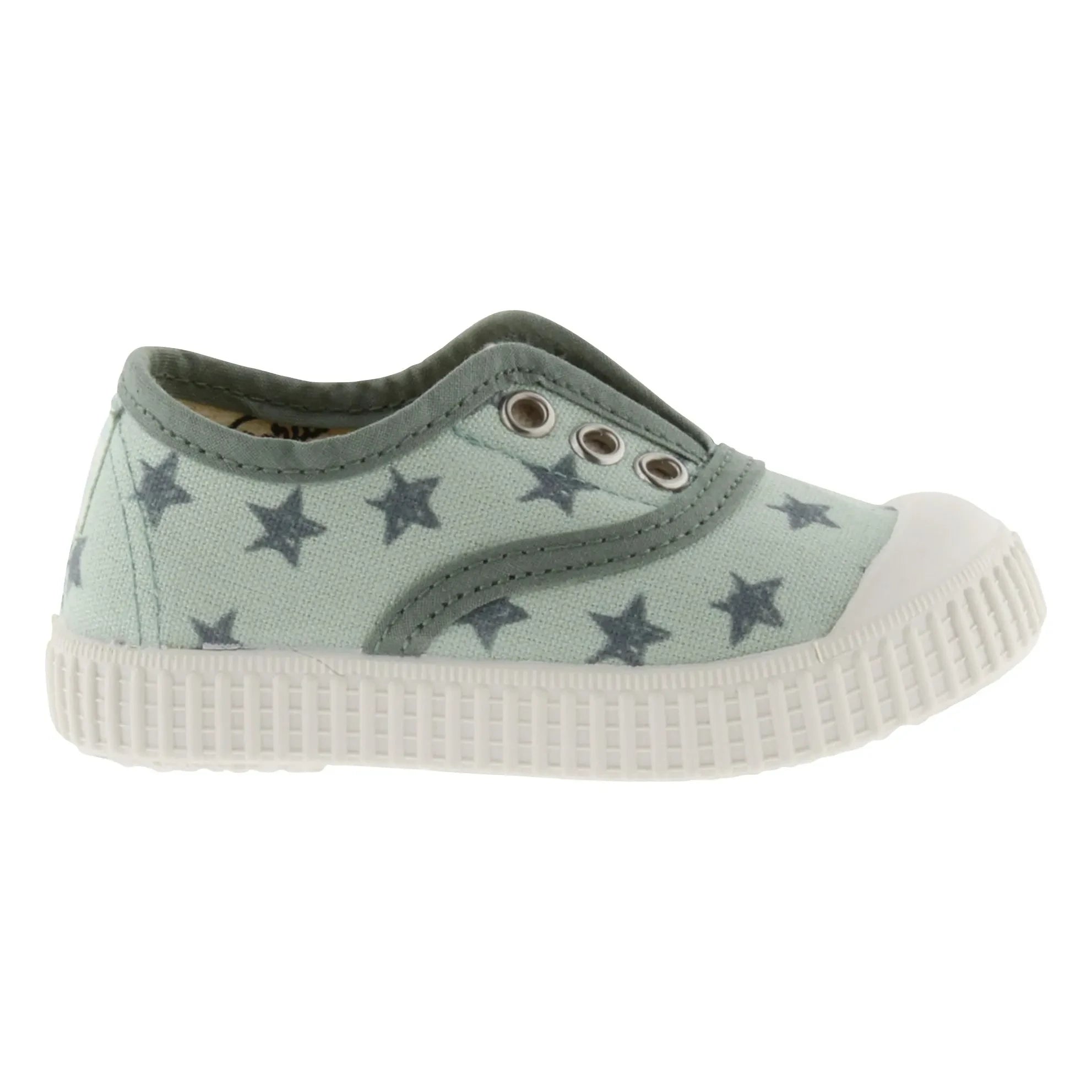 Victoria - Elastico Lona Etoiles Sneaker | Grünes Wasser