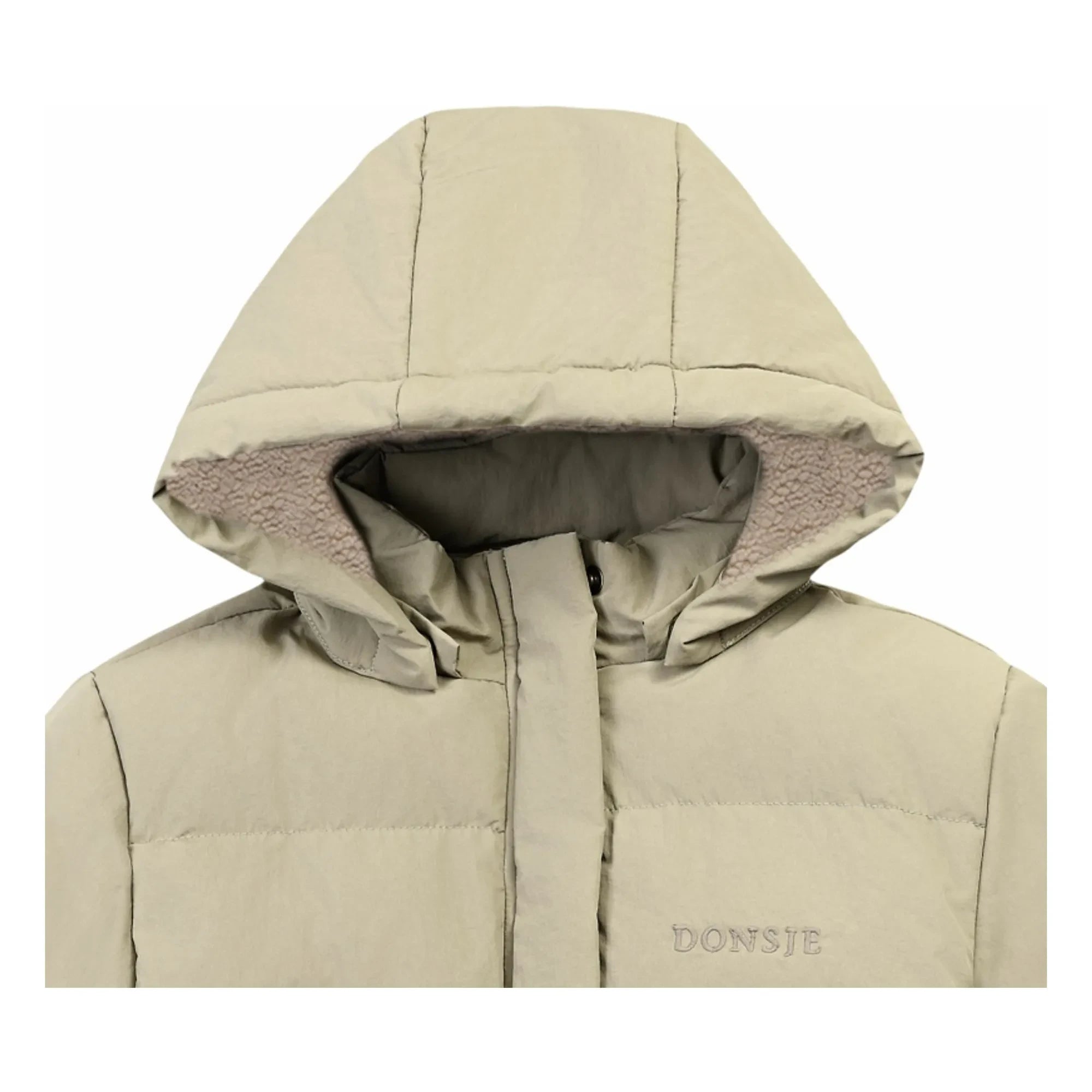 Donsje - Bearnt dolgulu ceket | Taupe brown