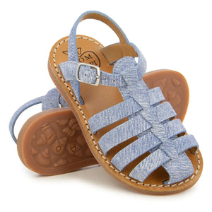 Pom d'Api - Beach-Stitch Dad Sandale | Denimblau