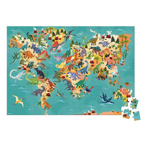 Janod - Pädagogisches Dinosaurier-Puzzle - 200 Teile
