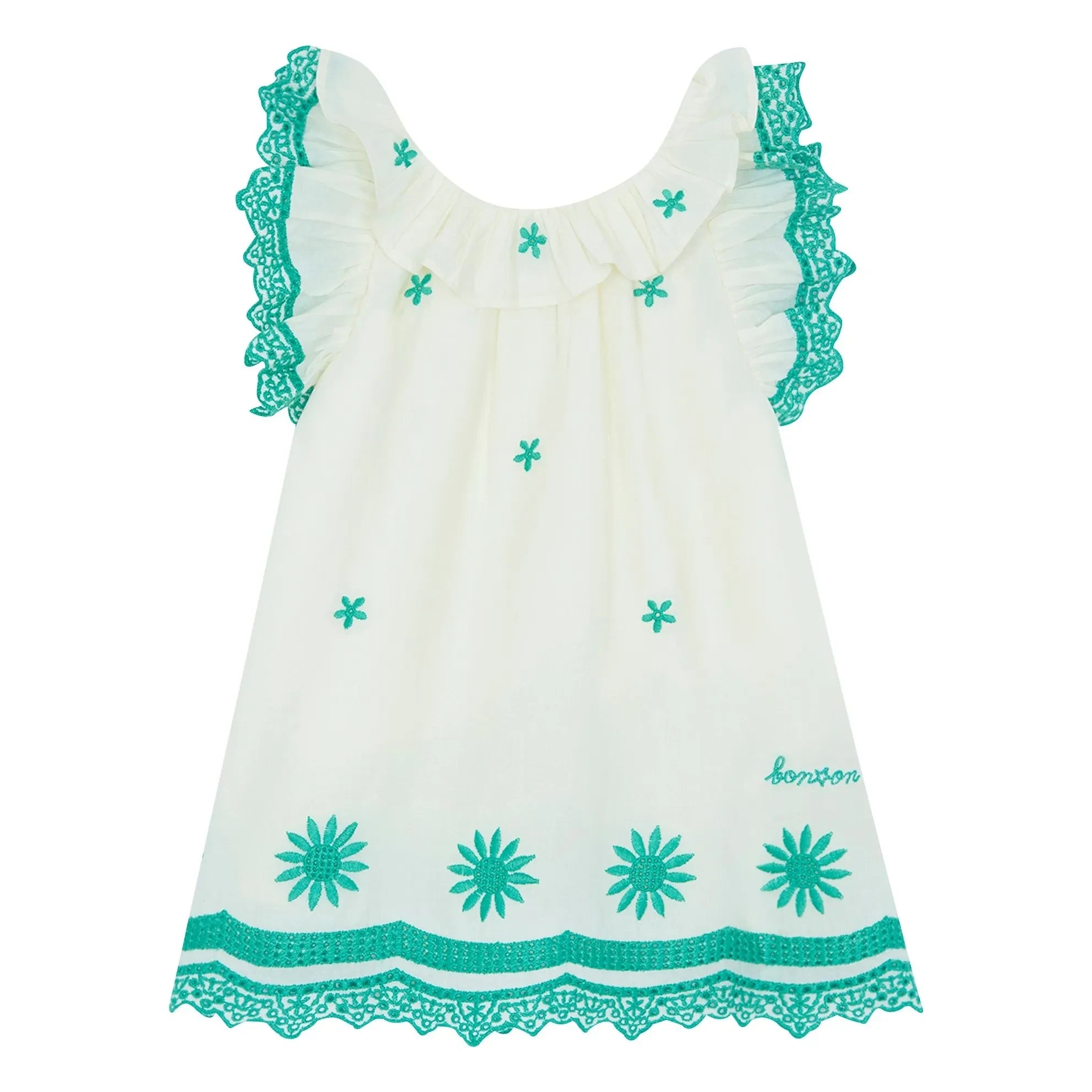 Bonton - Anna Besticktes Kleid | Ecru