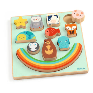 Djeco - Boom Rainbow Balance-Puzzle
