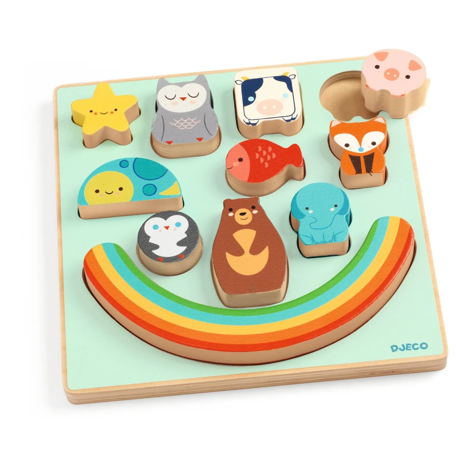 Djeco - Boom Rainbow Balance-Puzzle