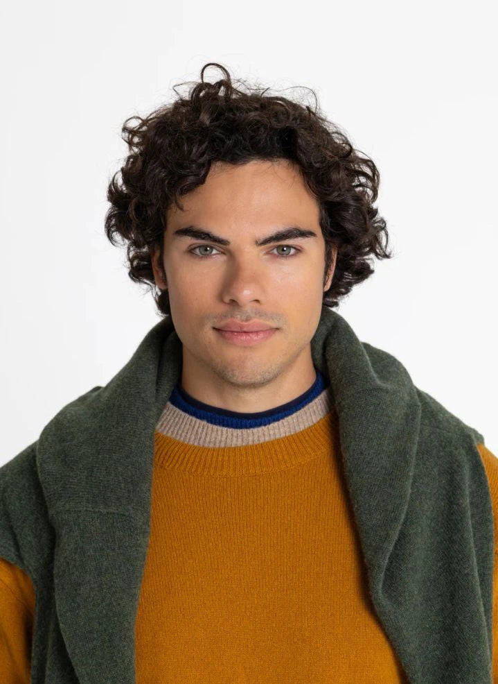 Smallable Man - Mozart Merino Wollpullover | Senf
