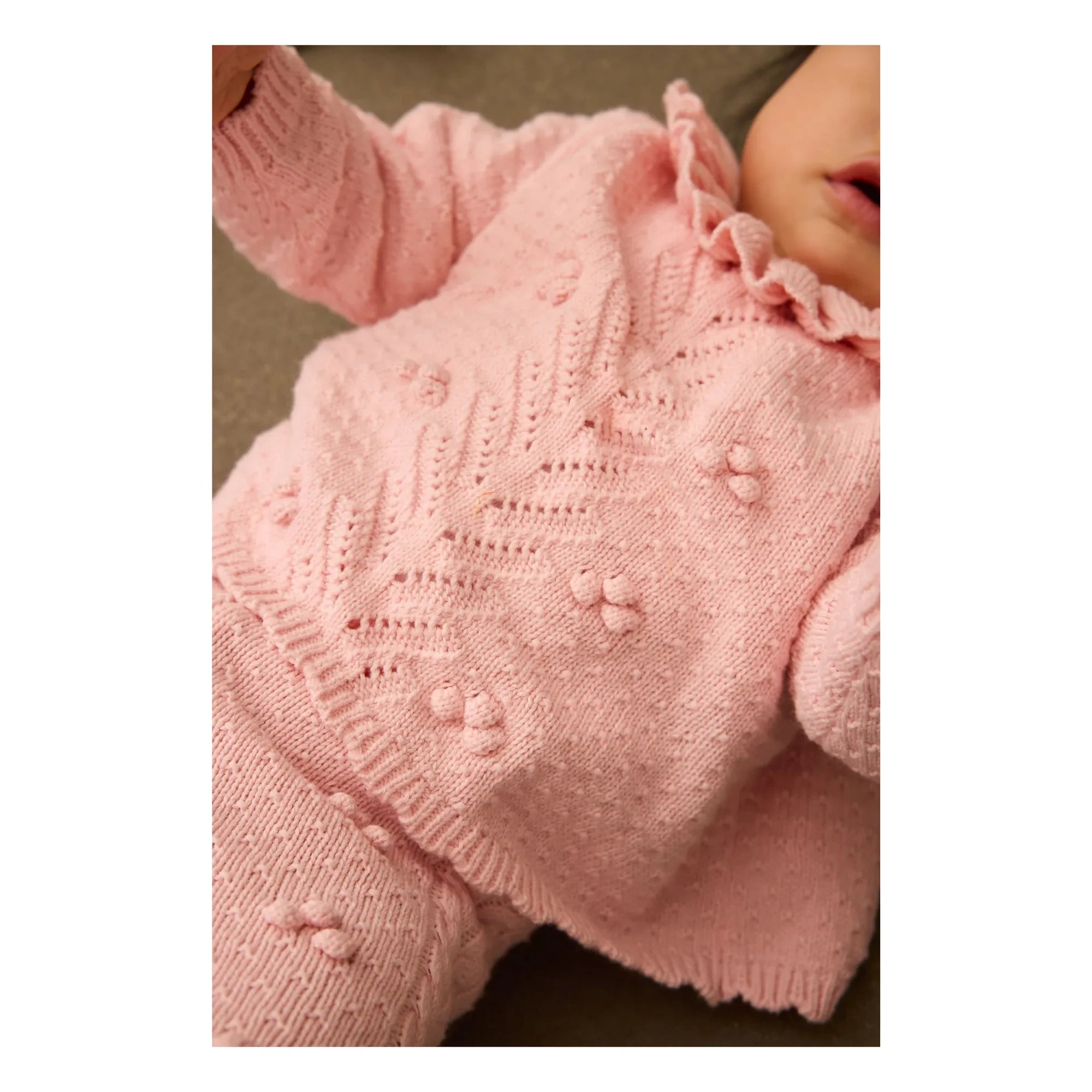 Louise Misha - Elvina Pullover mit Rüschenkragen | Rosa