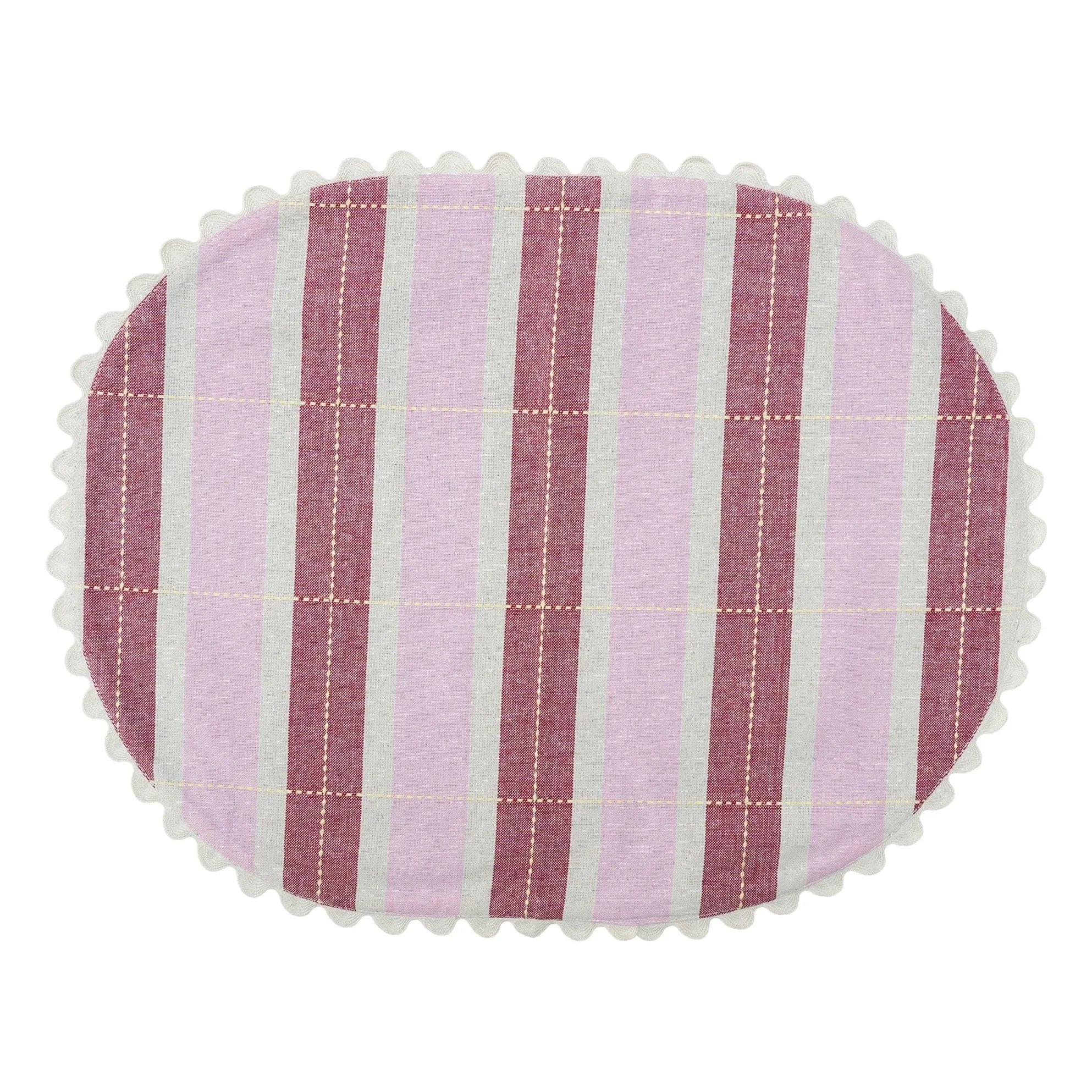 Tarta Gelatina - Platzsets aus Bio-Baumwolle – 2er-Set | Rosa