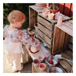 Mushie - Prinzessinnen-Badespielzeug - 4er Set | Pink