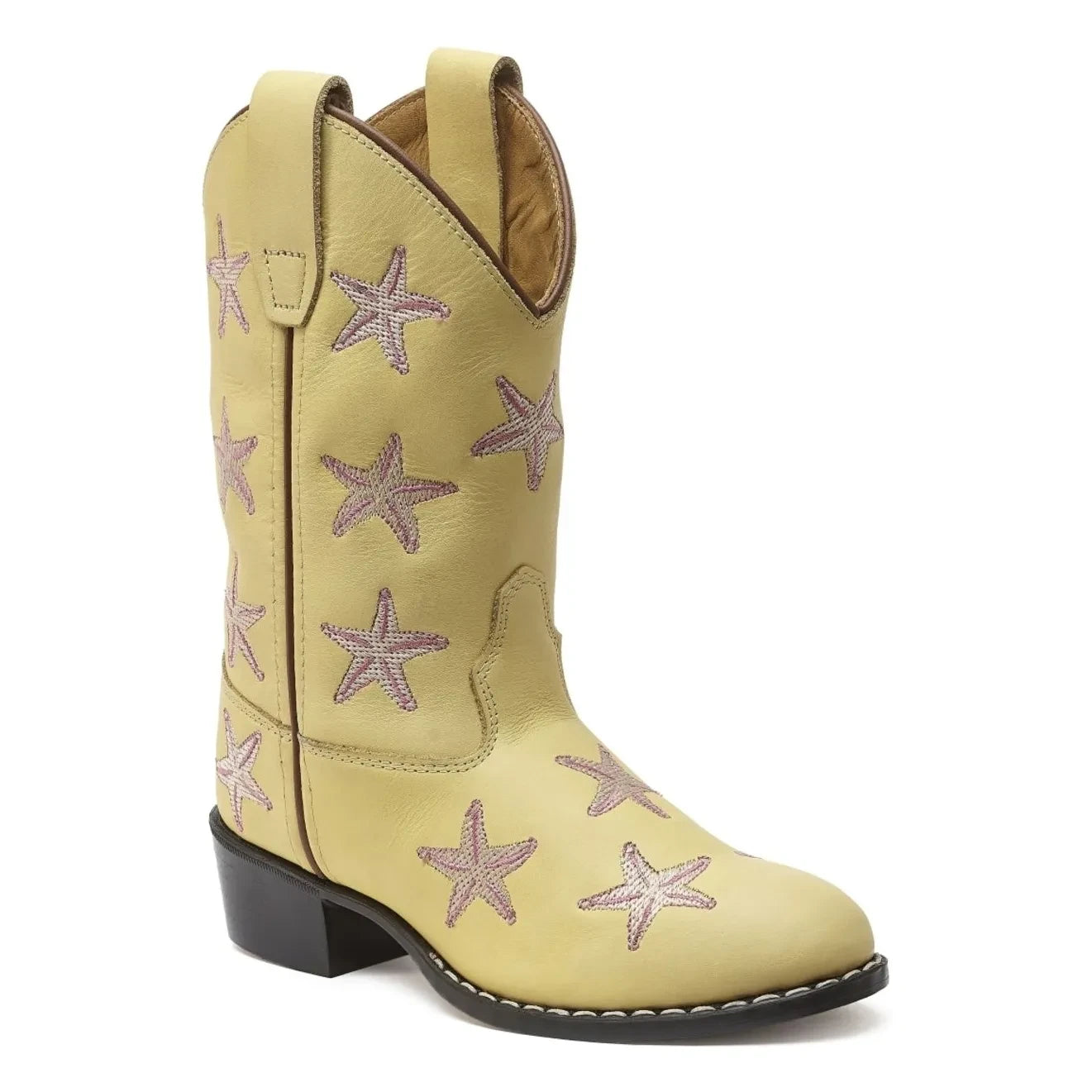 Bootstock - Cowboystiefel Starfish Leder | Blassgelb