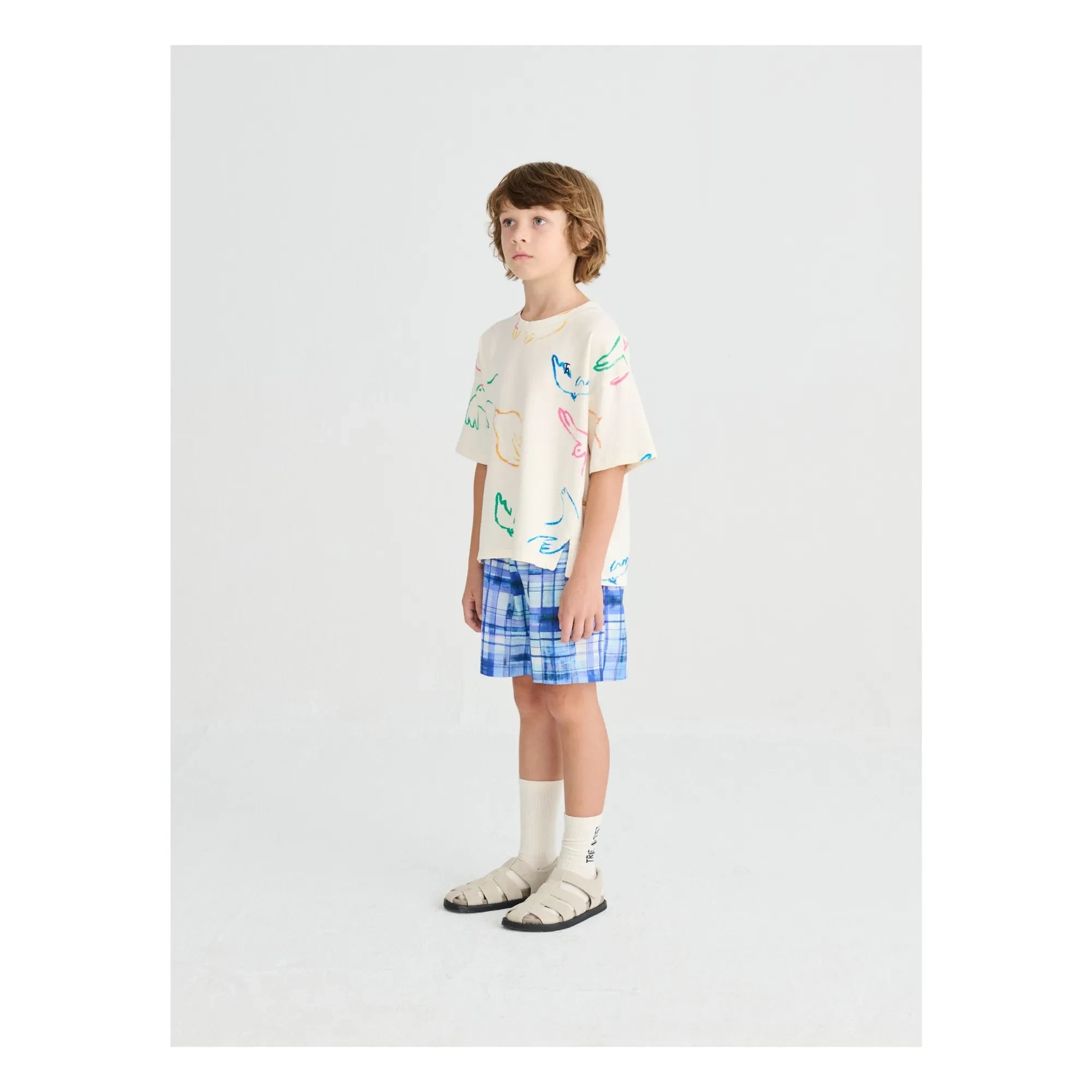True Artist - T-Shirt Birds Bio-Baumwolle | Ecru