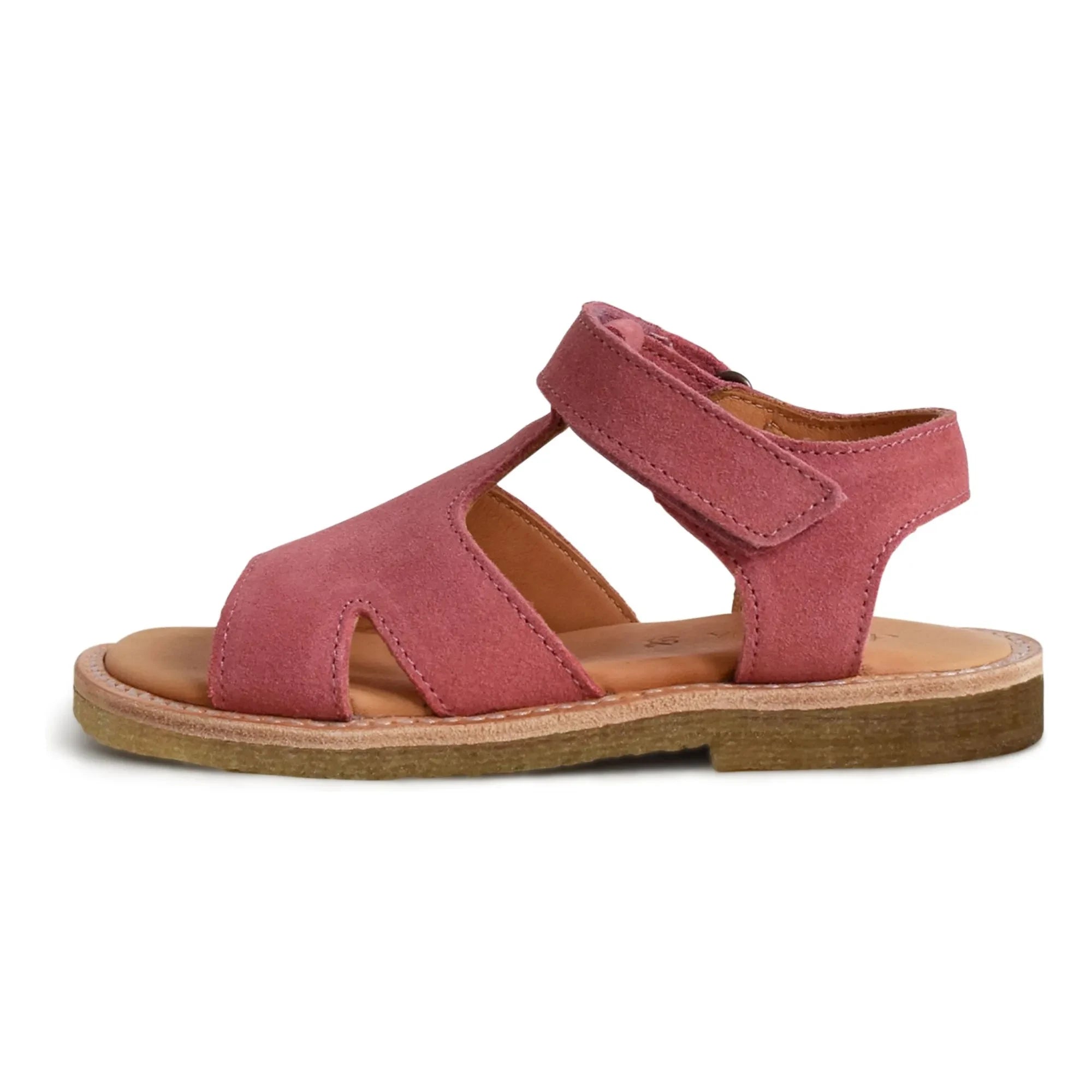 du Loua - Du Alfie Wildleder-Sandalen | Rosenholz