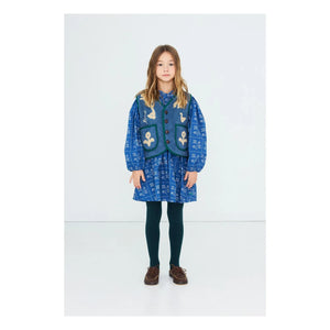 Tinycottons – Ärmellose Sherpa-Jacke von Oies | Blau