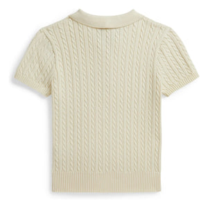 Ralph Lauren – Feinstrick-Poloshirt | Creme