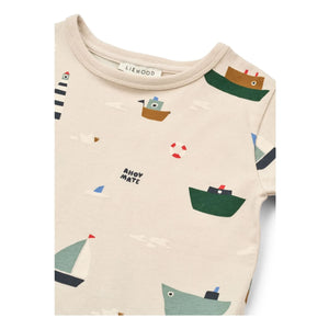 Liewood - Apia Bateaux T-Shirt aus Bio-Baumwolle | Beige
