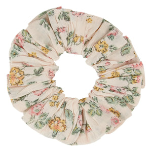 Emile et Ida - Haargummi mit Blumenmuster aus Bio-Baumwolle | Natur