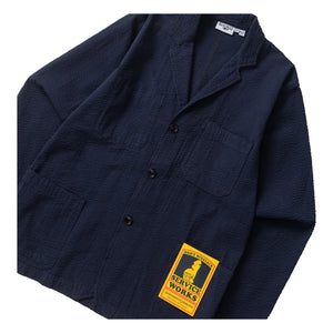 Service Works – Seersucker Server Jacke | Marineblau