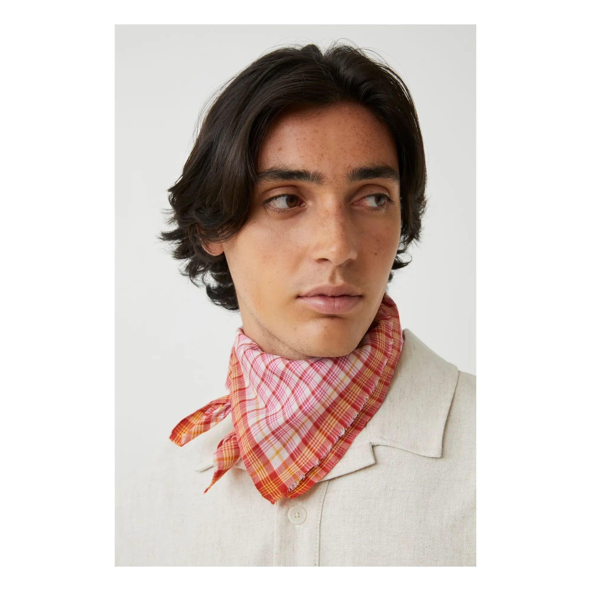 Moismont - Schal Messager Nr. 818 Baumwolle | Rot