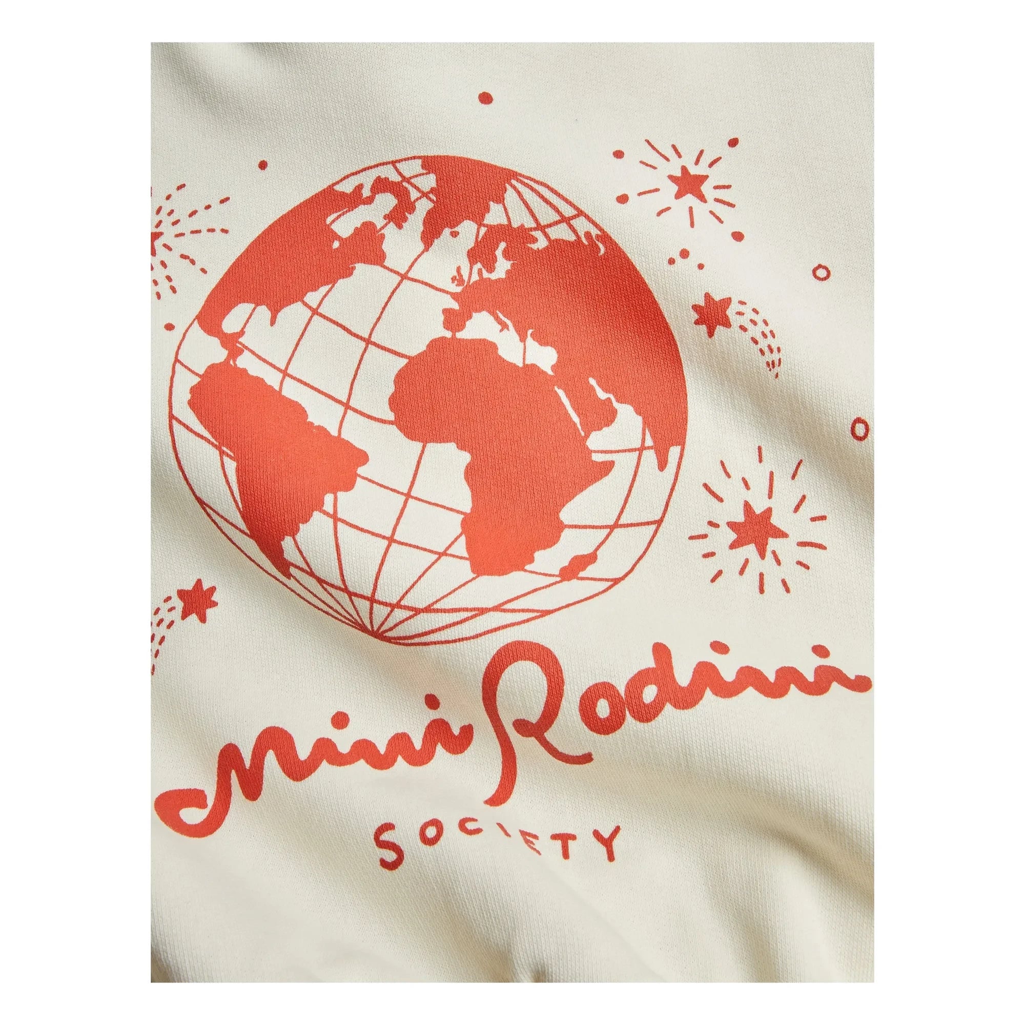 Mini Rodini - Mini Rodini Society Bio-Baumwoll-Sweatshirt | Ecru