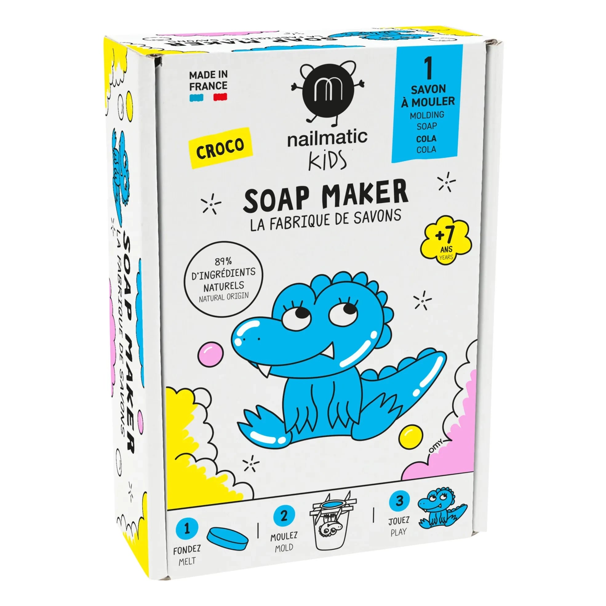 Nailmatic Kids - The Soap Factory Set - Krokodil-Edition - 1 Seife | Blau