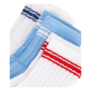 Petit Bateau – 3er-Set Sport-Rippensocken | Weiß