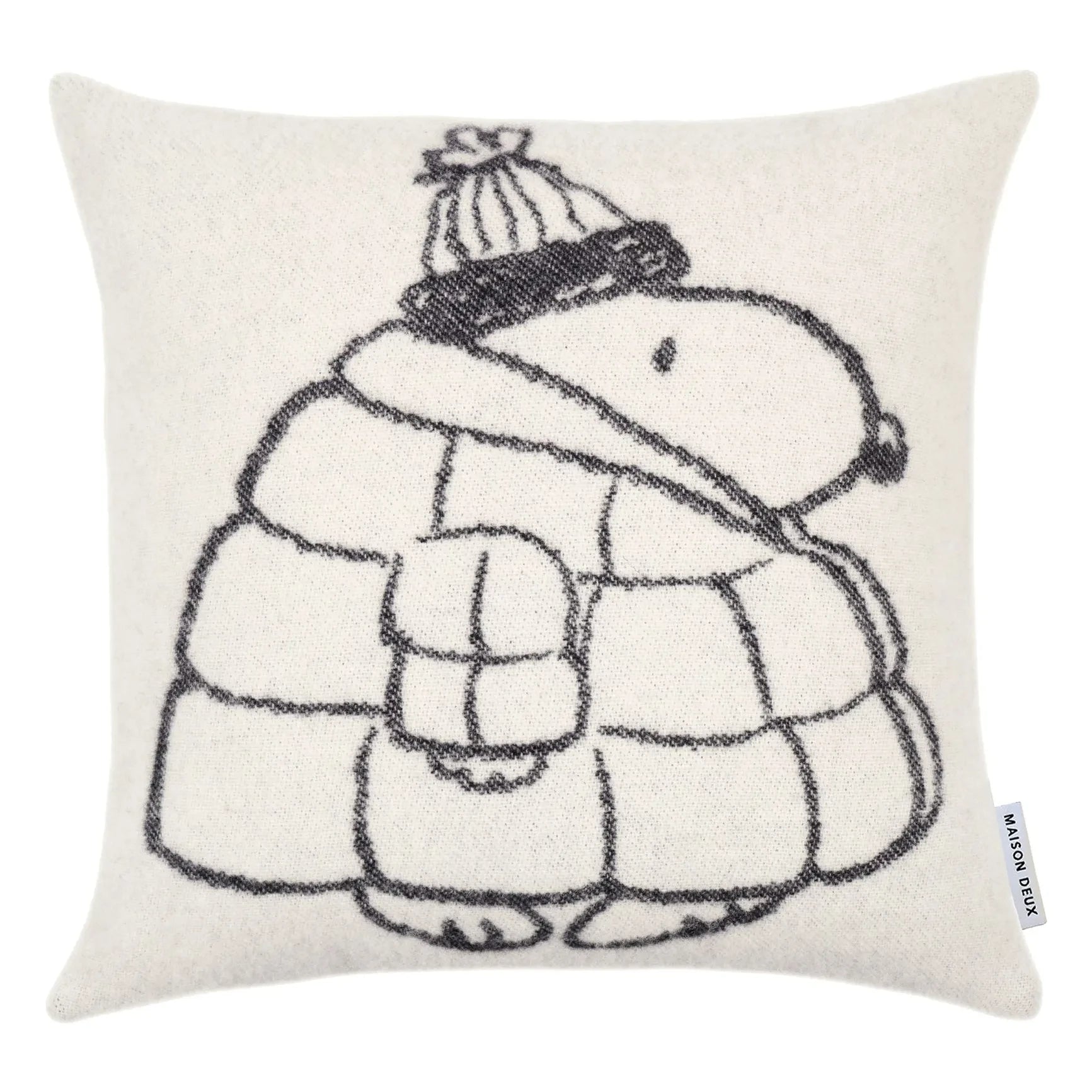 Maison Deux - Peanuts Puffer-Kissenbezug | Weiß