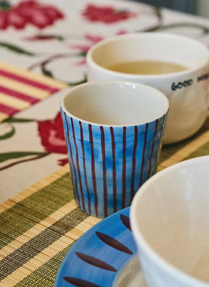 Anna + Nina - Gestreifte Kaffeetassen - 2er-Set