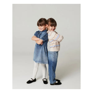 Copenhagen Colors - Jeans-Block-Spray aus Bio-Baumwolle mit Schleifen-Detail | Blau